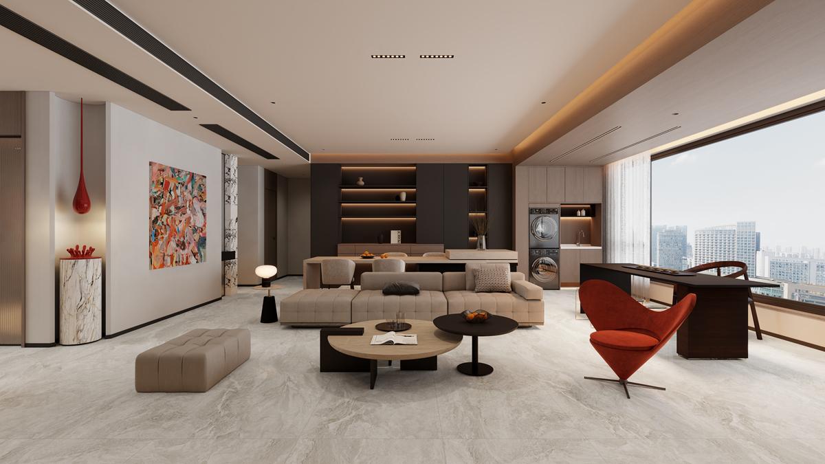 步步生金的星河空間，解鎖能強瓷磚彩晶工藝！